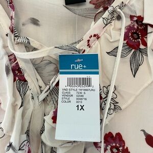 Light floral hi low dress